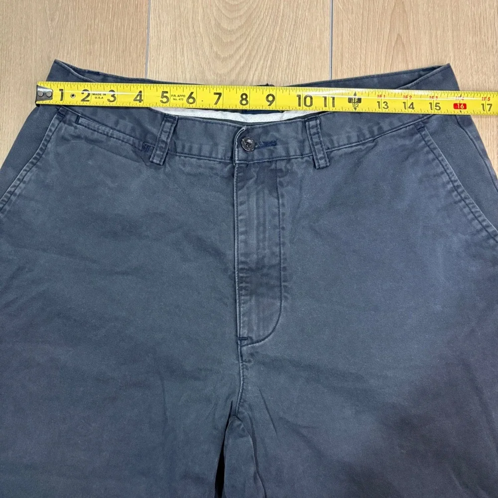 Polo Ralph Lauren Mens Faded Black Chino Shorts Size 32 Cotton Twill Flat Front